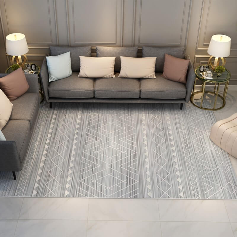 Moroccan Geometric Area Rugs Floor Mat Polyester for Bedroom Hall Office Living Room 15
