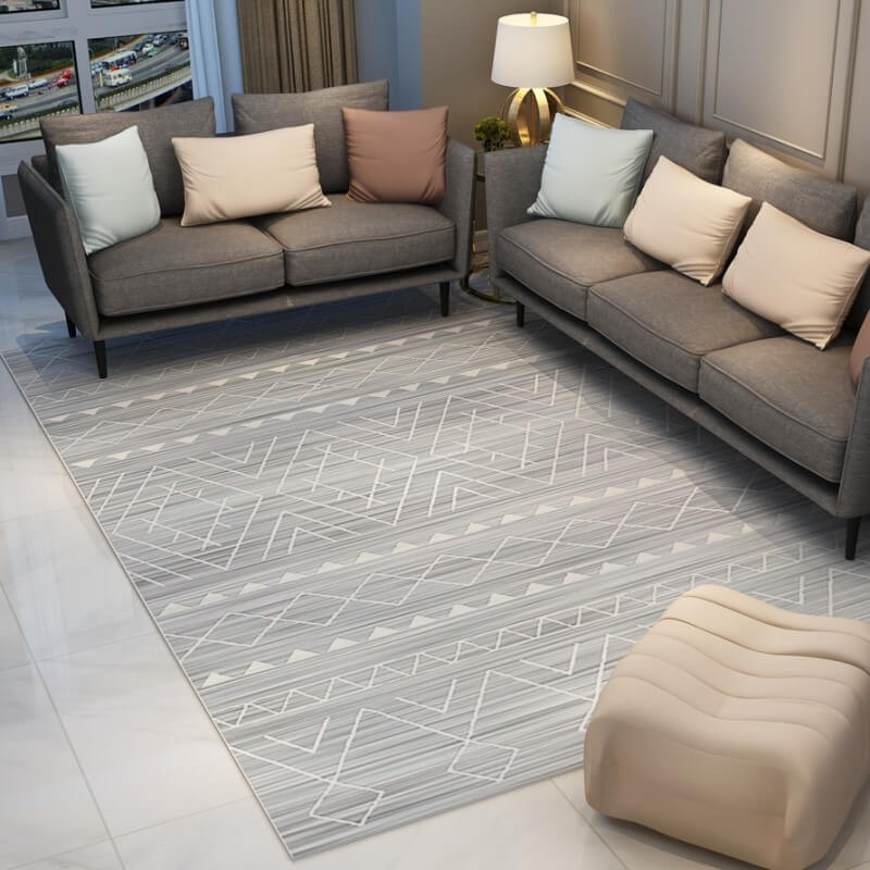 Moroccan Geometric Area Rugs Floor Mat Polyester for Bedroom Hall Office Living Room 15