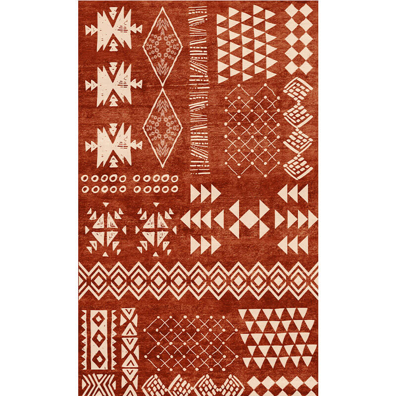 Moroccan Geometric Area Rugs Floor Mat Polyester for Bedroom Hall Office Living Room 17