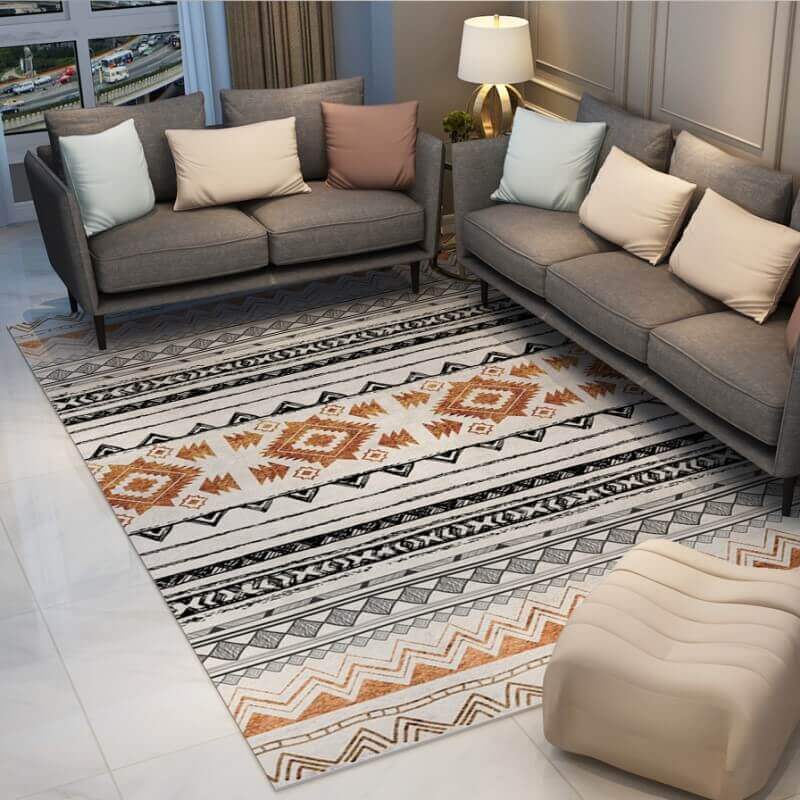 Moroccan Geometric Area Rugs Floor Mat Polyester for Bedroom Hall Office Living Room 19