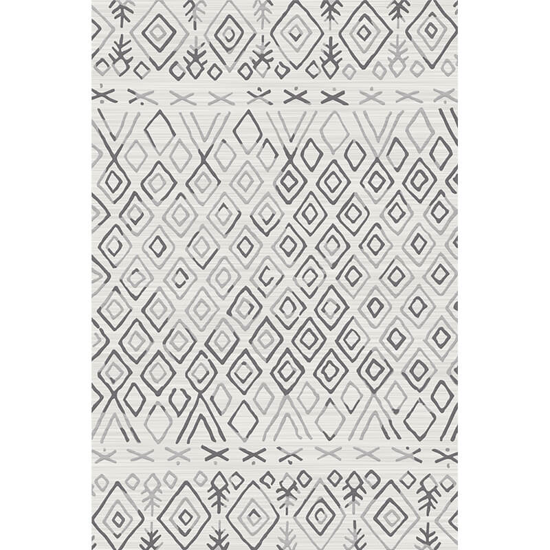 Moroccan Geometric Area Rugs Floor Mat Polyester for Bedroom Hall Office Living Room 20