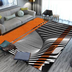 Abstract Brown Grey Floor Mat Carpet for Living Room Dining Room Bedroom Hall