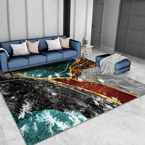 Grey Abstract Carpets Floor Mat for Living Room Dining Room Bedroom Hall