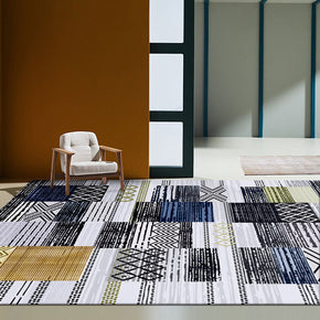Colorful Moroccan Pattern Rugs for Living Room Dining Room Bedroom