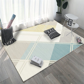 Geometric Diamond Pattern Printed Area Carpets for Living Room Dining Room Bedroom