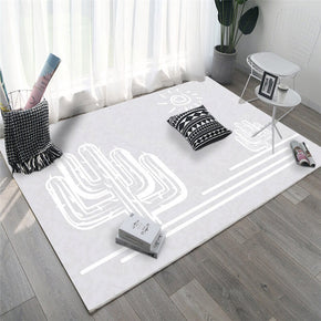 Cactus Pattern Printed Area Carpets for Living Room Dining Room Bedroom