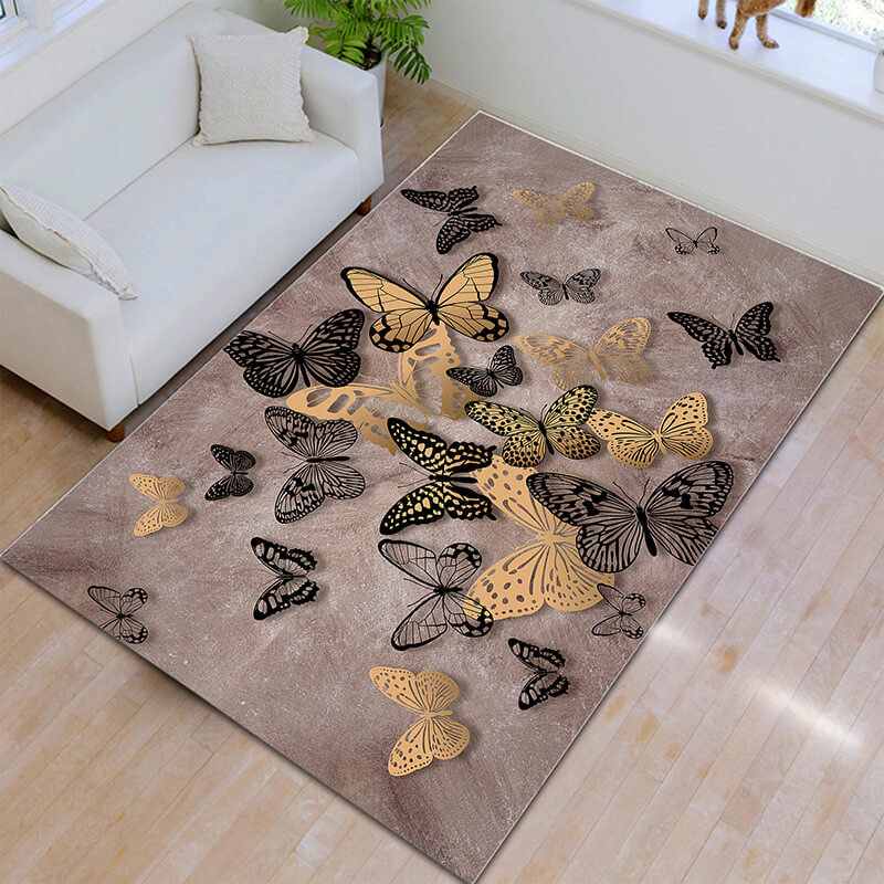 Butterflies Pattern Modern Simplicity Rugs for Living Room Dining Room Bedroom Hall