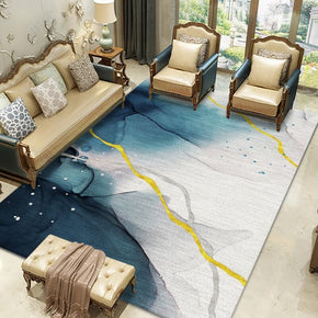 Modern Beautiful Blue Area Rugs for Living Room Dining Room Bedroom Hall