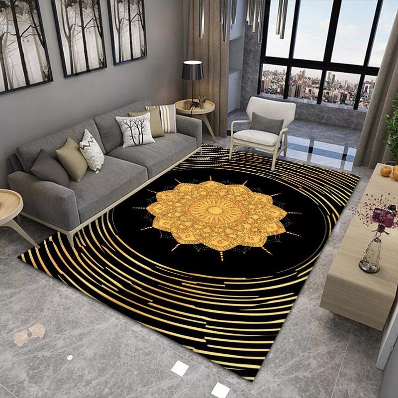 Modern Floral Area Rugs for Living Room Bedroom Hall Dining Room