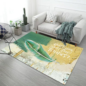 Lifelike Feathers Pattern Modern Concise Rugs for Living Room Dining Room Bedroom 09