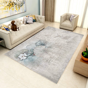 Lotus Printed Pattern Rugs for Living Room Dining Room Bedroom