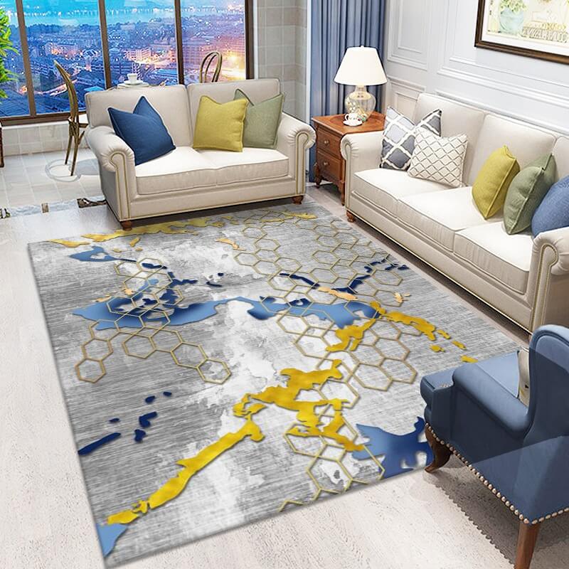 Geometric Pattern Area Rugs for Living Room Dining Room Bedroom Hall