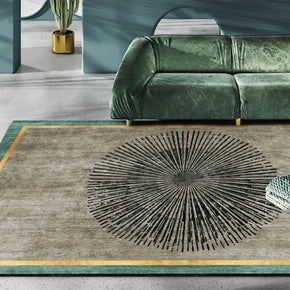 Circle Made Up of Lines Pattern Modern Light Luxury Rug For Bedroom Living Room Sofa Rugs Floor Mat