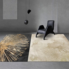 Half Circle Made Up of Lines Pattern Modern Light Luxury Rug For Bedroom Living Room Sofa Rugs Floor Mat