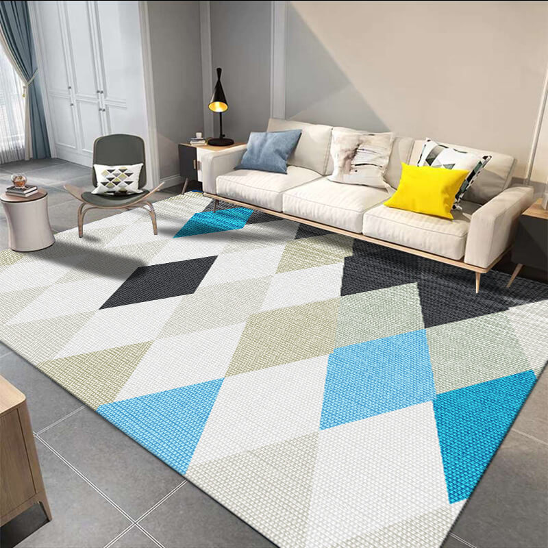 Rhombus Pattern Modern Simplicity Geometric Rug For Bedroom Living Room Sofa Rugs Floor Mat
