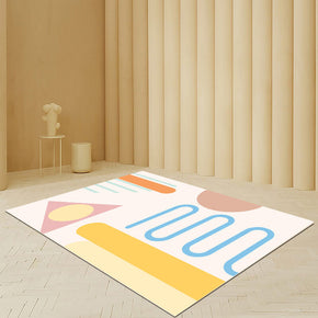 18 Abstract Color Block Pattern Modern Rug For Bedroom Living Room Sofa Rugs Floor Mat