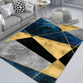 Four-color Irregular Geometric Figures Pattern Modern Rugs For Living Room Dining Room Bedroom