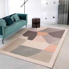 Simple Abstract Geometric Color Block Pattern Rugs For Living Room Dining Room Bedroom 02
