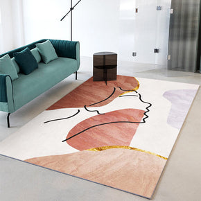 Simple Abstract Geometric Color Block Pattern Rugs For Living Room Dining Room Bedroom 06