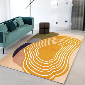 Simple Abstract Geometric Color Block Pattern Rugs For Living Room Dining Room Bedroom 09