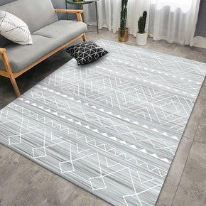 Minimalist Moroccan Pattern Printed Rugs for Living Room Hall Dining Room Office