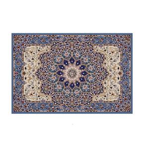 Floral Traditional Purple Carpets Printed Polyester Area Rugs Floor Mat for Living Room Hall Office