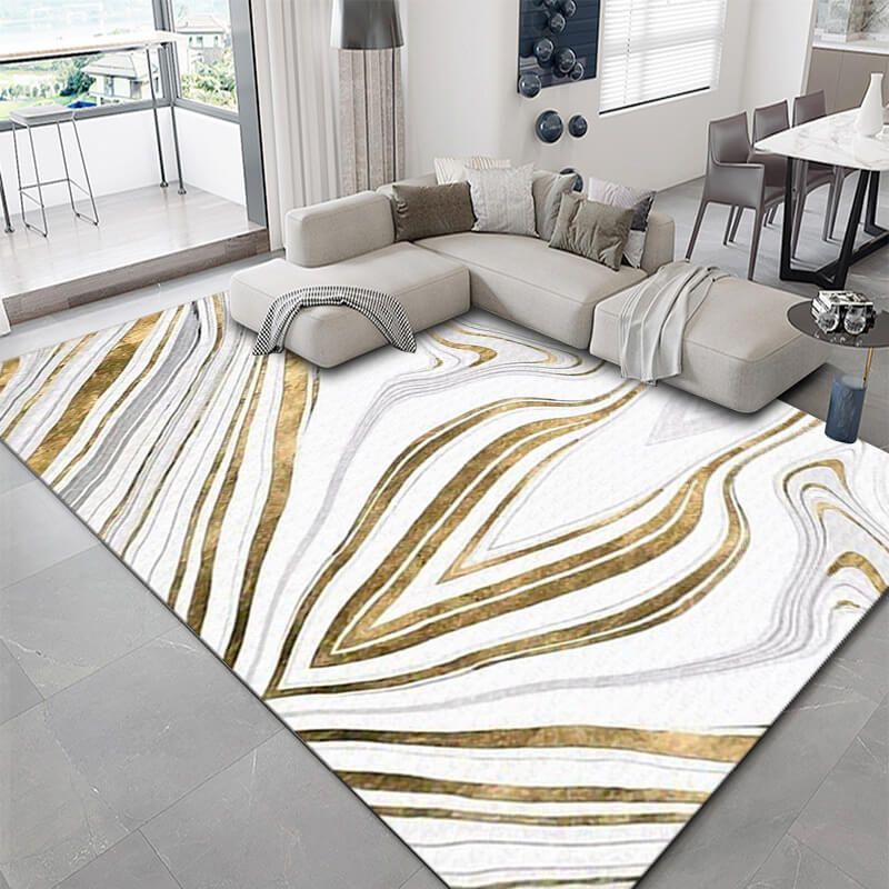 Concise Water Ink Stitching Pattern Modern Carpets For Bedroom Living Room Sofa Rugs 01