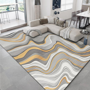 Concise Water Ink Stitching Pattern Modern Carpets For Bedroom Living Room Sofa Rugs 03