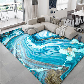 Concise Water Ink Stitching Pattern Modern Carpets For Bedroom Living Room Sofa Rugs 04