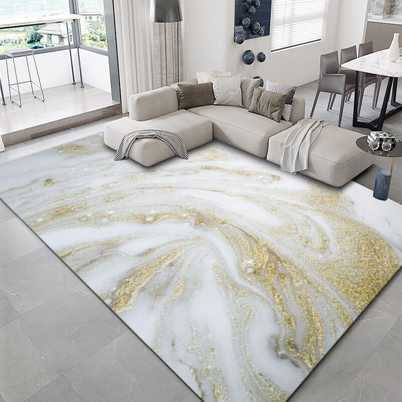 Concise Water Ink Stitching Pattern Modern Carpets For Bedroom Living Room Sofa Rugs 10