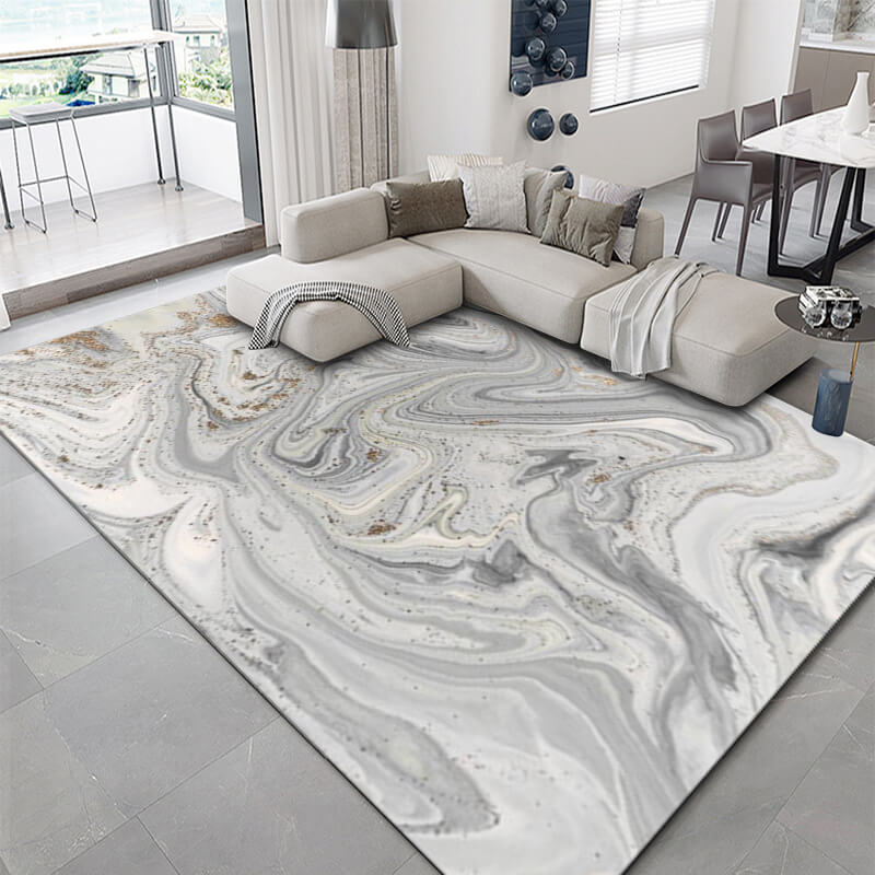 Concise Water Ink Stitching Pattern Modern Carpets For Bedroom Living Room Sofa Rugs 11