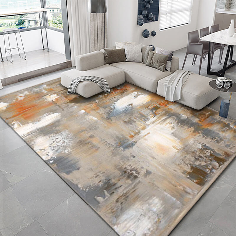 Concise Water Ink Stitching Pattern Modern Carpets For Bedroom Living Room Sofa Rugs 16
