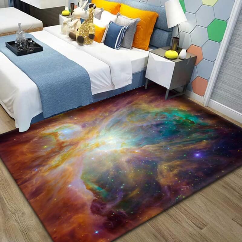 Cosmic Starry Sky Series Pattern Modern Fantasy Rugs for Living Room Hall Dining Room Office 03
