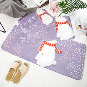 Cartoon Cute Dog Pets Patterned Entryway Doormat Runners Rugs Kitchen Bathroom Anti-skip Mats