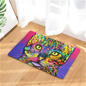 Colour Cat Patterned Entryway Doormat Rugs Kitchen Bathroom Anti-slip Mats 01