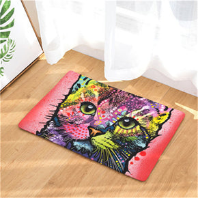 Colour Cat Patterned Entryway Doormat Rugs Kitchen Bathroom Anti-slip Mats 02