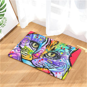 Colour Cat Patterned Entryway Doormat Rugs Kitchen Bathroom Anti-slip Mats 03