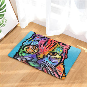 Colour Cat Patterned Entryway Doormat Rugs Kitchen Bathroom Anti-slip Mats 04