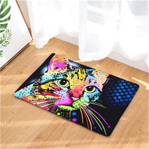 Colour Cat Patterned Entryway Doormat Rugs Kitchen Bathroom Anti-slip Mats 07
