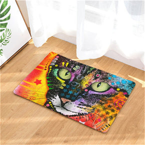 Colour Cat Patterned Entryway Doormat Rugs Kitchen Bathroom Anti-slip Mats 10