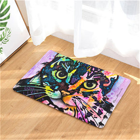 Colour Cat Patterned Entryway Doormat Rugs Kitchen Bathroom Anti-slip Mats 11