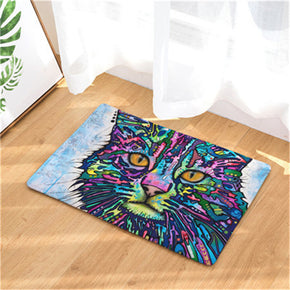 Colour Cat Patterned Entryway Doormat Rugs Kitchen Bathroom Anti-slip Mats 12