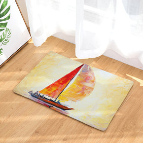 Landscape Oil Painting Patterned Entryway Doormat Rugs Kitchen Bathroom Anti-slip Mats 12