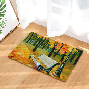 Oil Painting Patterned Entryway Doormat Rugs Kitchen Bathroom Anti-slip Mats 10