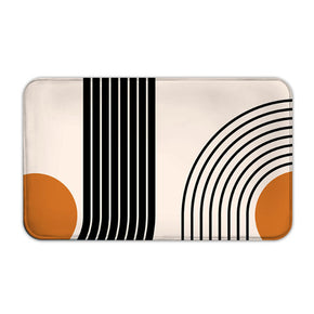 Flannel Striped Simplicity  Patterned Entryway Doormat Rugs Kitchen Bathroom Anti-slip Mats