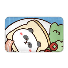 Cute Cartoon Flannel Animal Modern Patterned Simplicity Entryway Doormat Rugs Kitchen Bathroom Anti-slip Mats