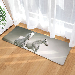 14 Steed Animal Modern Patterned Flannel Simplicity Entryway Doormat Rugs Kitchen Bathroom Anti-slip Mats