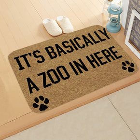 Vintage Proverbs Hand-drawn Text Pattern Modern Patterned Simplicity Entryway Doormat Rugs Kitchen Bathroom Anti-slip Mats 14