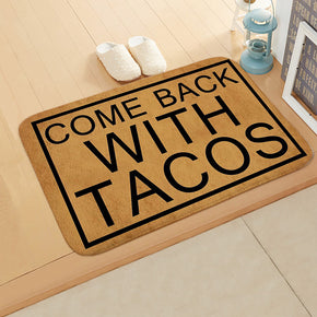 Vintage Proverbs Hand-drawn Text Pattern Modern Patterned Simplicity Entryway Doormat Rugs Kitchen Bathroom Anti-slip Mats 18