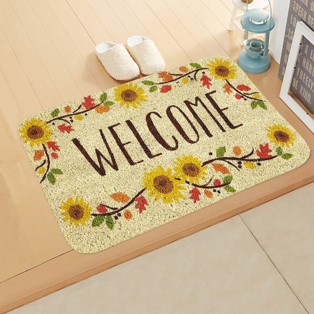 ¡°Welcome¡± Pattern Modern Simplicity Entryway Doormat Rugs Kitchen Bathroom Anti-slip Mats 01